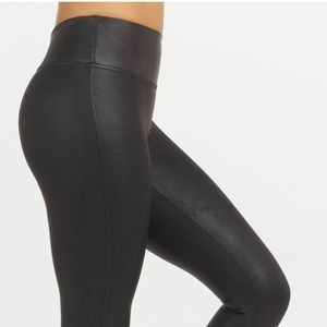 Spanx Faux Leather Leggings - Medium